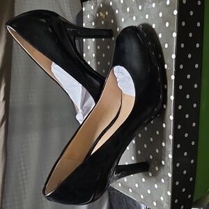 Kelly & Katie Black Patent Heels